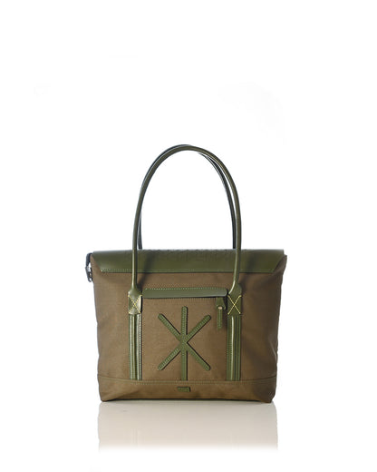 FOREST CRISS CROSS TOTE BAG