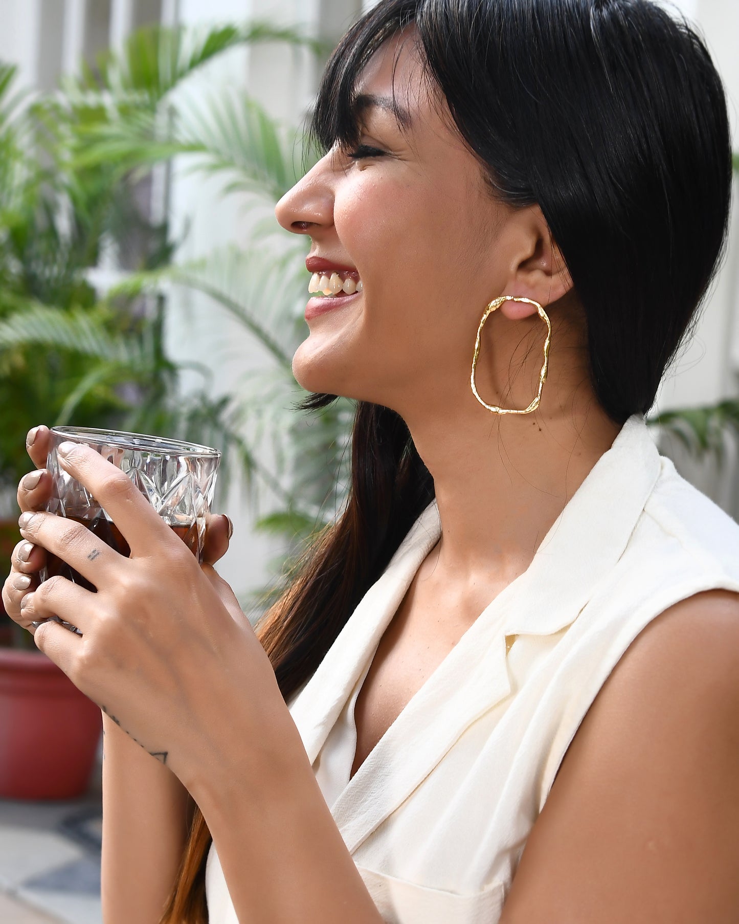 DAWN OVAL EARRINGS