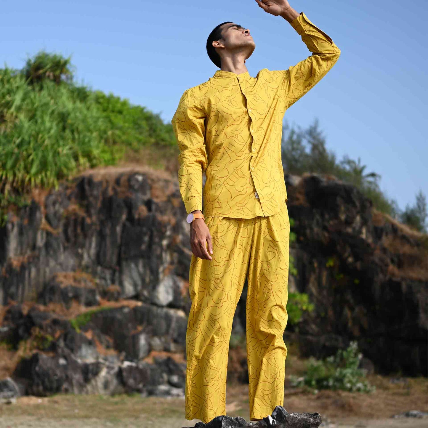 TEMPEST NUDE CO-ORD SET – OCHRE FS