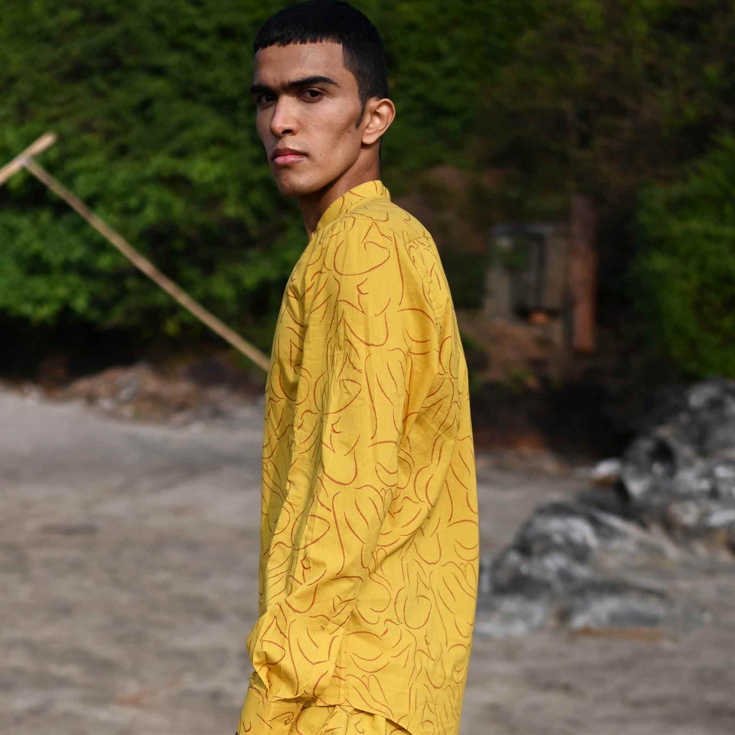 TEMPEST NUDE SHIRT – OCHRE FS