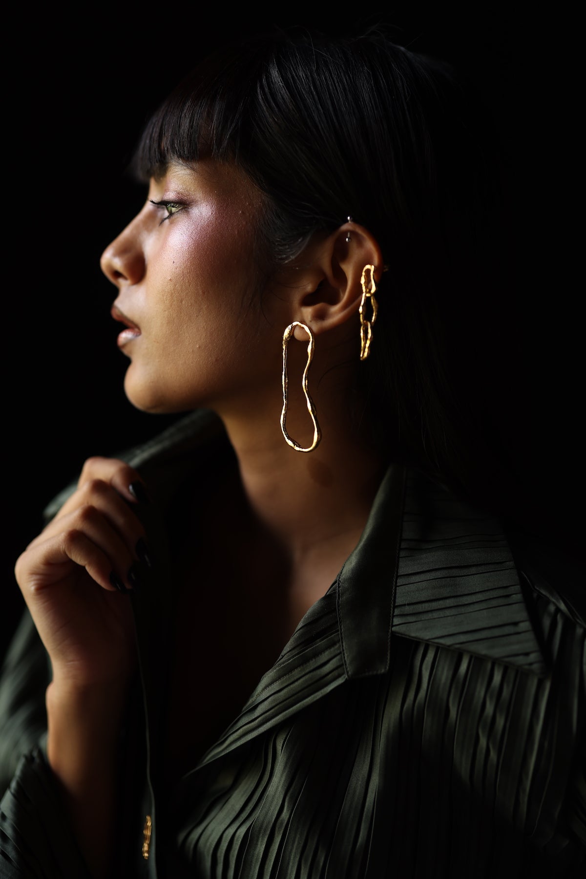 DAWN TRIPLE LINK EARRINGS