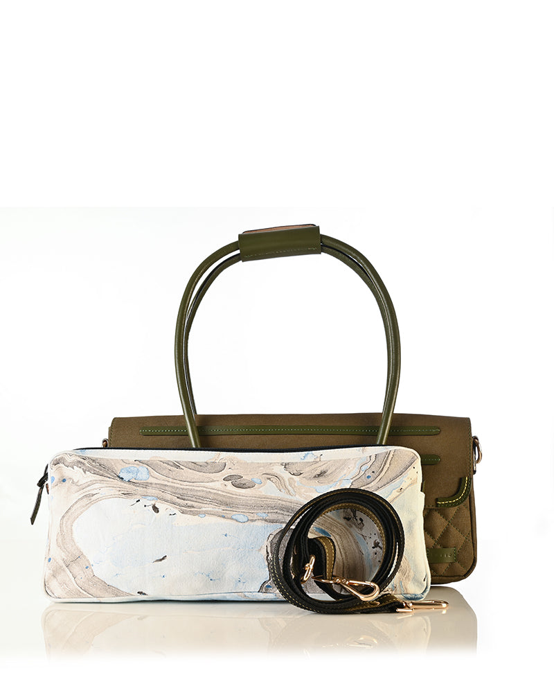 FOREST CRISS CROSS HANDBAG 1