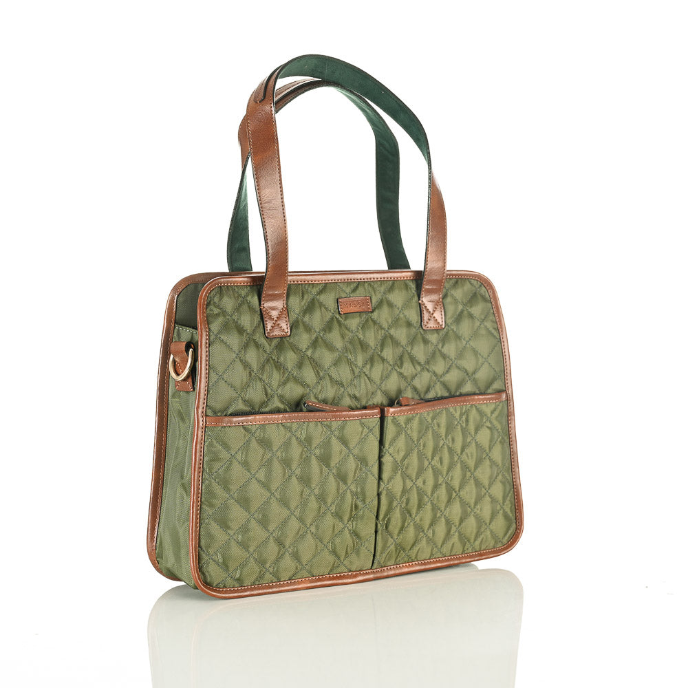 FOREST CRISS CROSS TOTE BAG 3