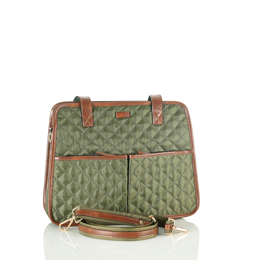 FOREST CRISS CROSS TOTE BAG 3