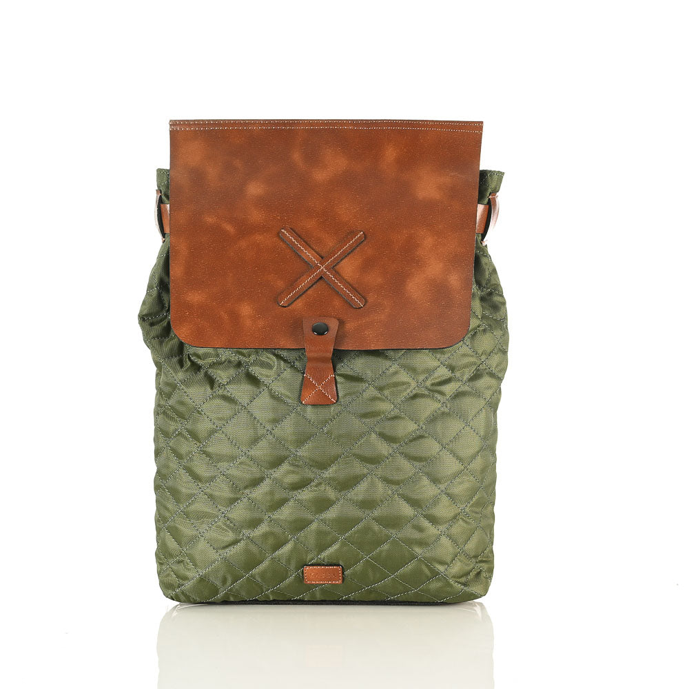 FOREST CRISS CROSS TOTE BAGPACK