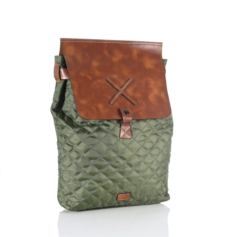 FOREST CRISS CROSS TOTE BAGPACK