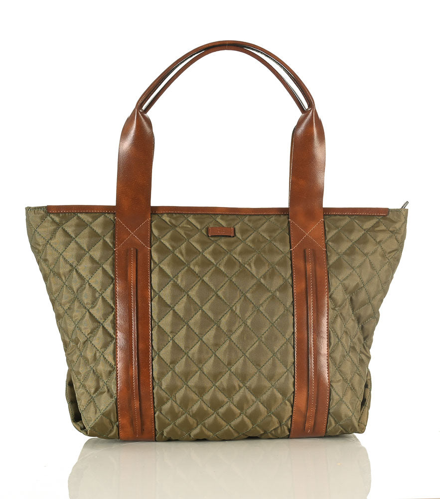 FOREST CRISS CROSS TOTE BAG 1