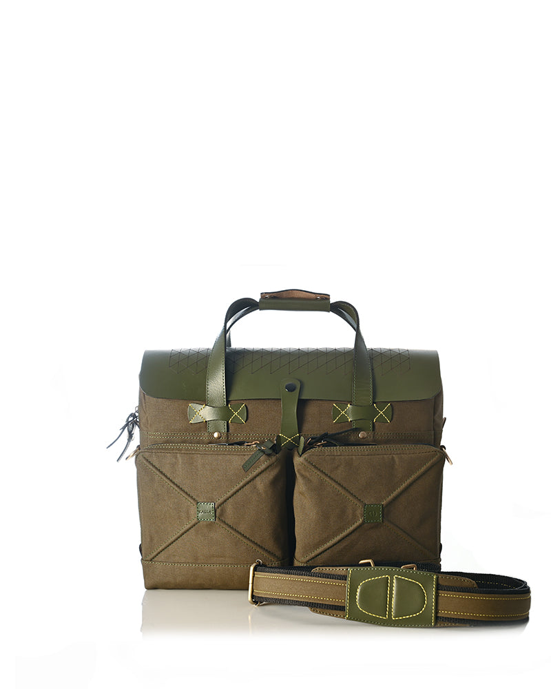 FOREST CRISS CROSS LAPTOP BAG 13"