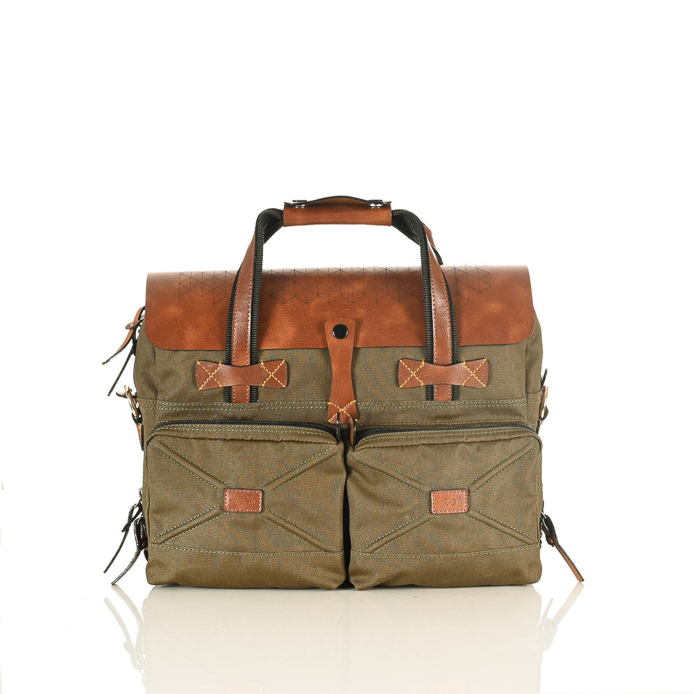 FOREST CRISS CROSS LAPTOP BAG 13"