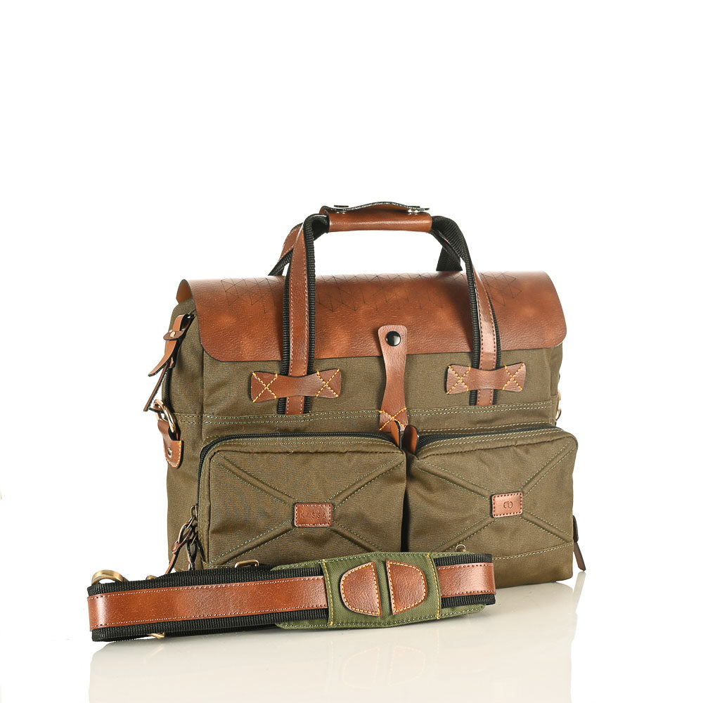 FOREST CRISS CROSS LAPTOP BAG 13"